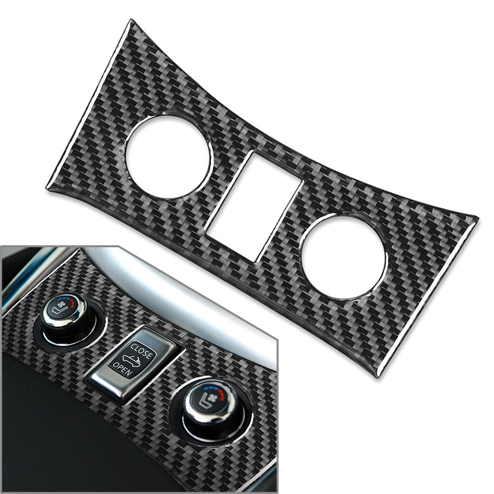 Carbon Fiber Interior for Seat Heated Button Cover Trim for Infiniti G37 Sedan 10-13