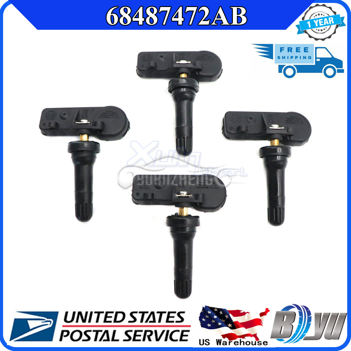 56029398AB 68241067AB TPMS Tire Pressure Sensor for Chrysler for Jeep for Dodge 4PC NEW