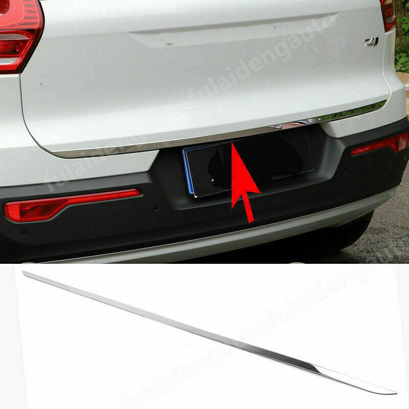 for Volvo XC40 2019 2020-2022 CHROME CAR REAR TRUNK TAILGATE DOOR LID STRIP TRIM