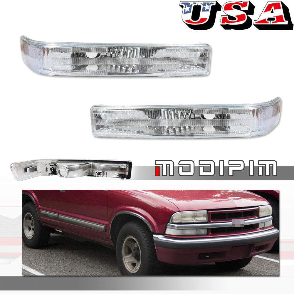 Transparent SideMarker Parking Light Lens for 98-04 for Chevrolet for GMC S10 Blazer Sonoma