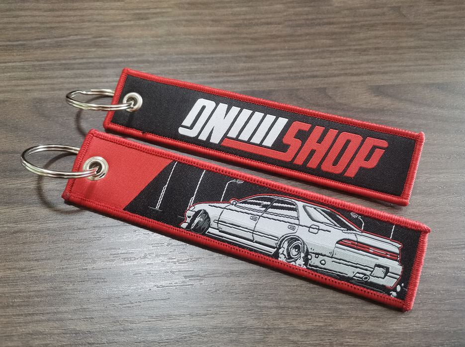 Carbon fiber leather black and white car keychain/key ring for Scania K250 K280 K320