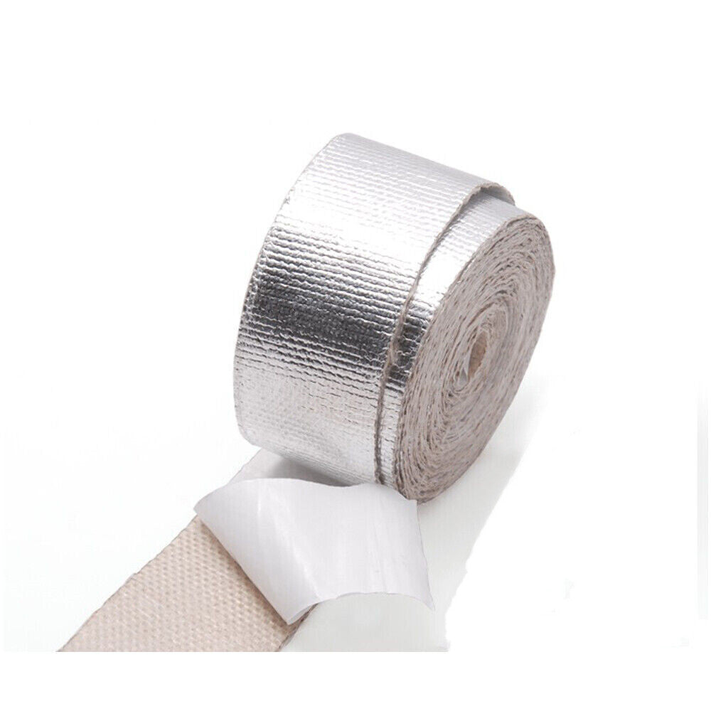 Self-adhesive automotive exhaust heat-wrapping roll black tape for motorcycles +5 cable tie