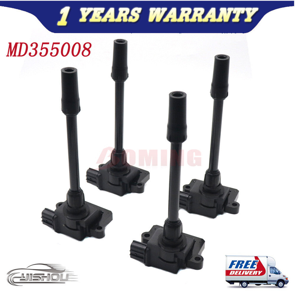 MD355008 4PCS Ignition Coils for Mitsubishi Galant Grandis Space Runner Lancer