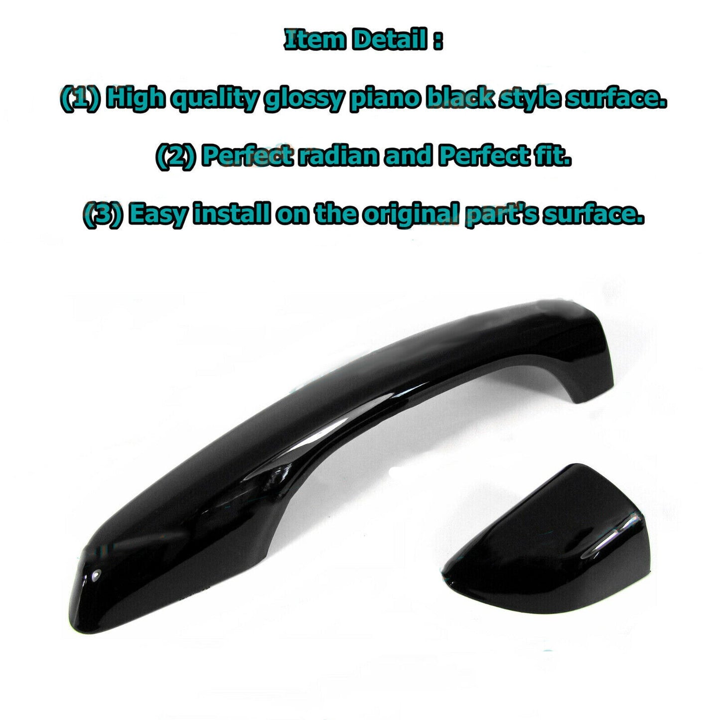 Glossy Black For 2017-2020 for Hyundai for Elantra Edition Side Door Handle Covers Trims