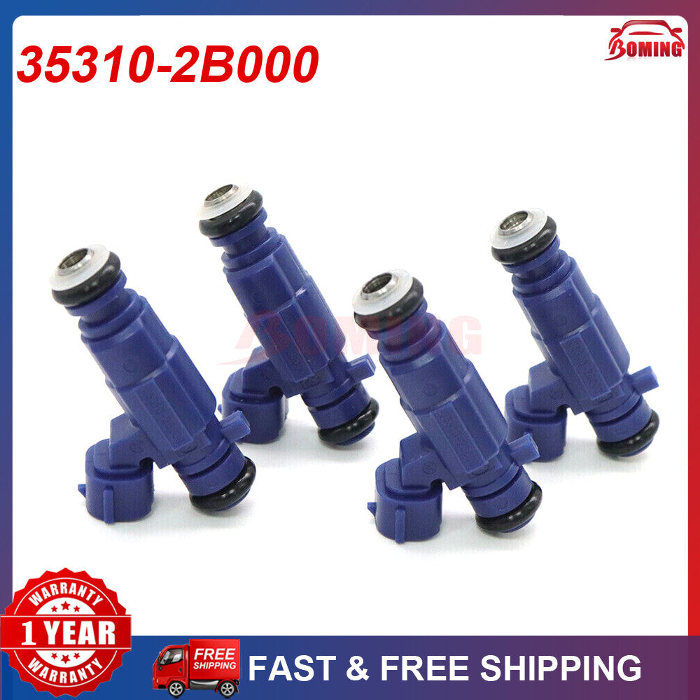 4-Pack 35310-2B000 Fuel Injector Kit for Hyundai i20, i30, and for Kia Ceed 1.4L (353102B000)