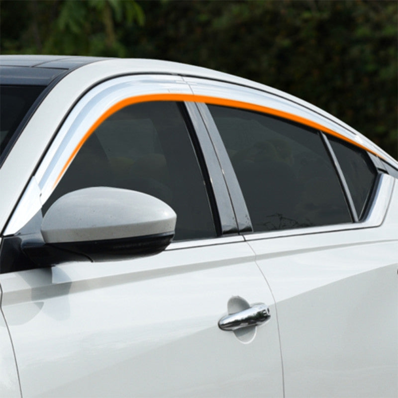 for Nissan Altima 2019-2024 Chrome Car Window Visor Vent Shades Sun Rain Guard