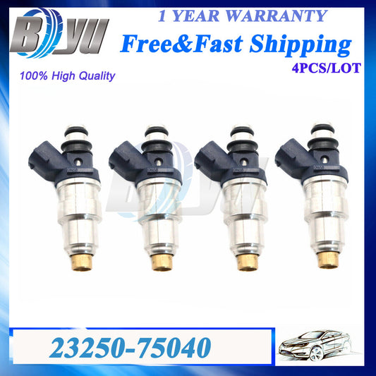 4PCS Fuel Injectors 23250-75040 for 95 96 97 98 99 00 for Toyota Tacoma 2.4L