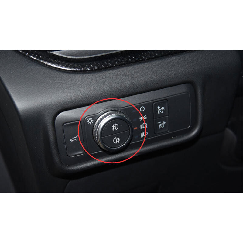 1X Aluminum 20-2024 Headlight Switch Control Frame Trim Black for Ford Explorer