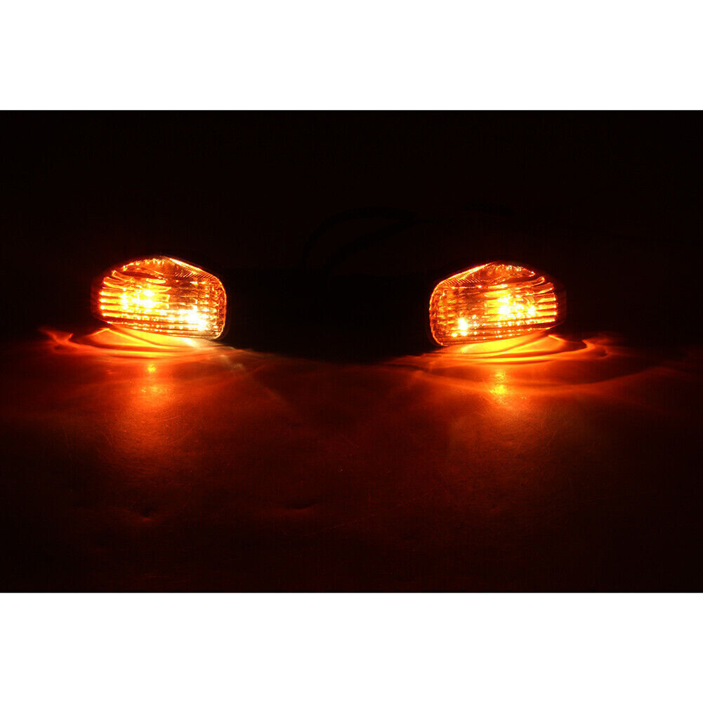Turn Signal Indicator Lights Black Fit for Kawasaki ZX-6R ZX-10R Z750 Z1000 UK