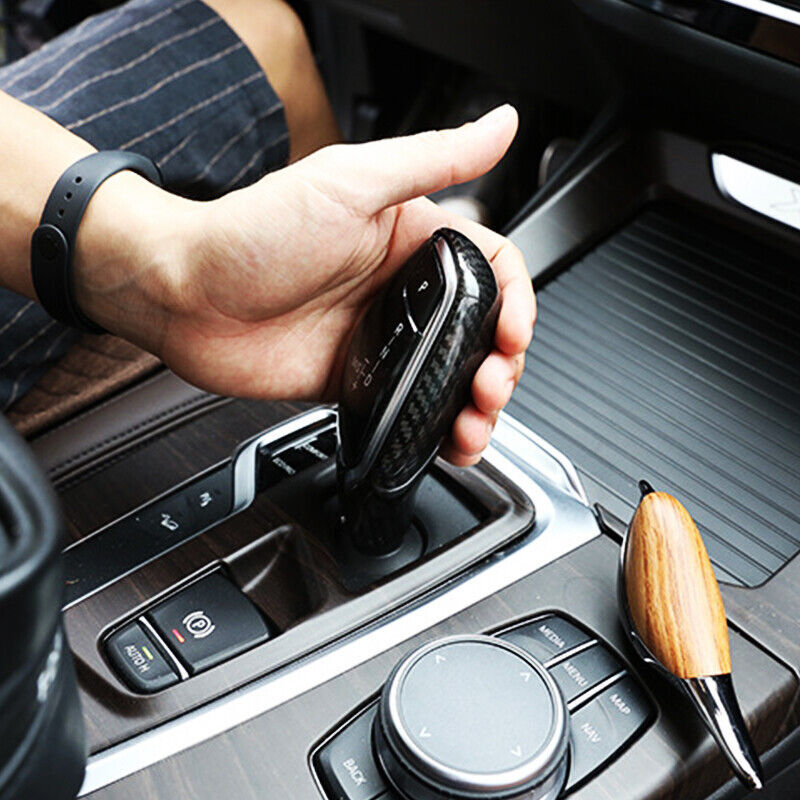 Real Carbon Fiber Gear Shift Knob Head Cover Trim for BMW X3 X4 2018 2019-2022