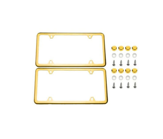 Car license plate frame cover cap trunk gold plating suitable for Genesis