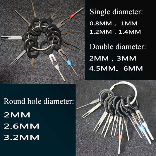 11Pcs Wire Terminal Removal Tool Car Electrical Wiring Crimp Connector Pin Kit