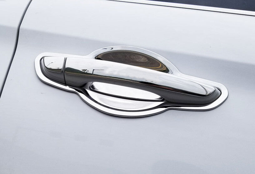 for Hyundai for Elantra 2017-2020 Steel Chrome Outside Door Bowl Cup Cover Trim 8PCS