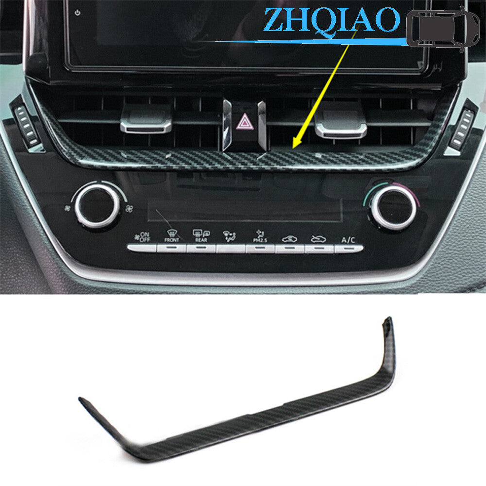 Carbon Fiber Center Air Outlet Cover Trim for Toyota for Corolla Hatchback 2019-2022