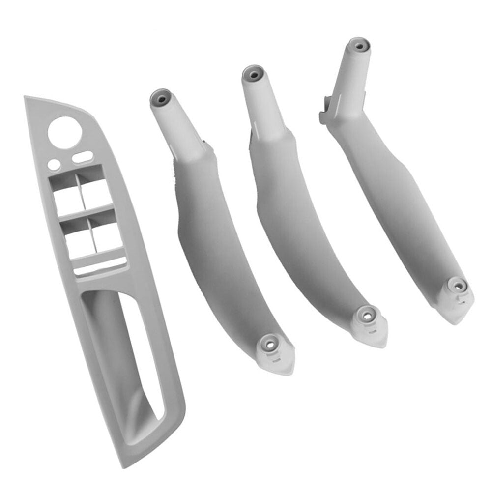4x Inner Interior Door Pull Handle Trim Cover Gray for BMW X5 E70 X6 E71 E72 LHD