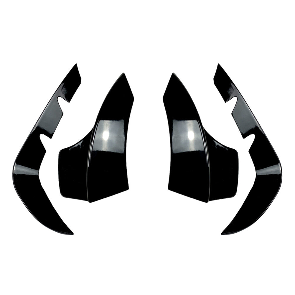 Front Bumper Canards Lip Splitter Fins Fit for Benz GLB-Class X247 2020-2022 Black