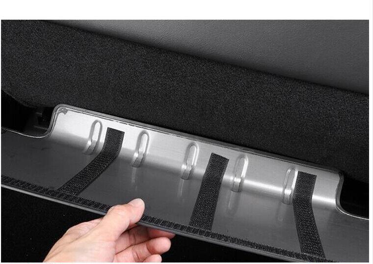 for Cadillac CT4 CT5 CT6 2016-2023 Steel Carbon Fiber Rear for Seat Anti-kick Panel