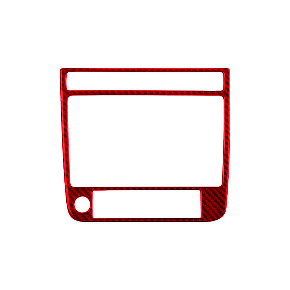 Red Carbon Fibre Navigation Frame Trim Type A for Vw Touareg 2011-2018