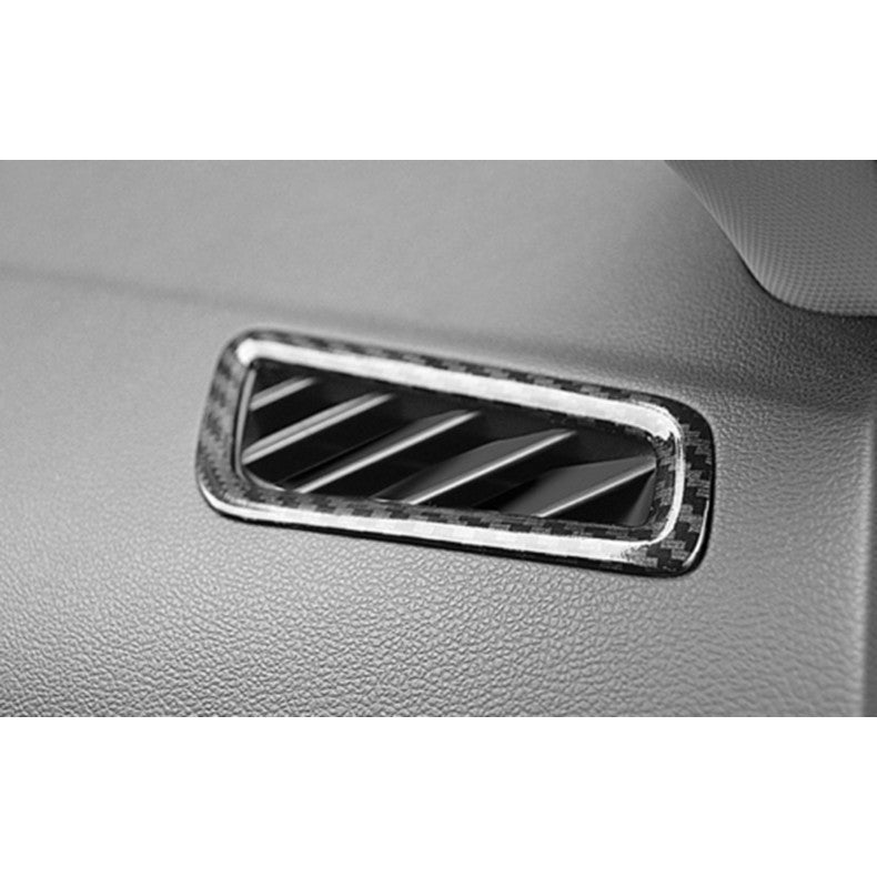 for Hyundai for Elantra 2017-2020 Carbon Fiber Dashboard Upper Air Outlet Vent Trim