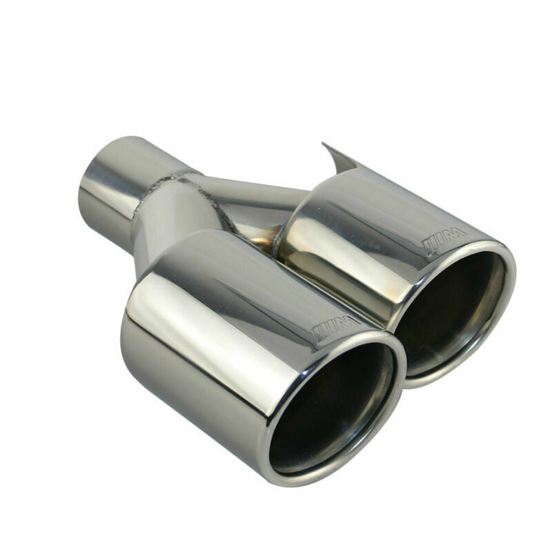 Pair L+R 2.25'' ID Black Welding Car Dual Exhaust Pipe Tip for BMW M series