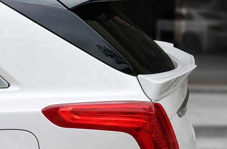 Car for Cadillac XT5 2017-2023 Diamond White ABS Rear Trunk Spoiler Wing Flap