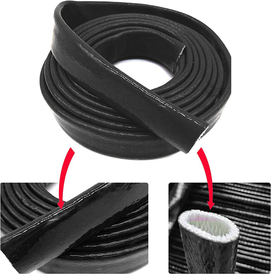 5/8 inch ID Black Insulated Fireproof Jacket Thermo Armor Silicone Coating for Flexible Cables