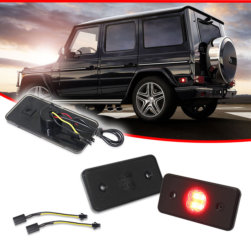 2-piece rear side marker light kit for Mercedes-Benz W463 G-Class, G500, G550, G55, G63, AMG.