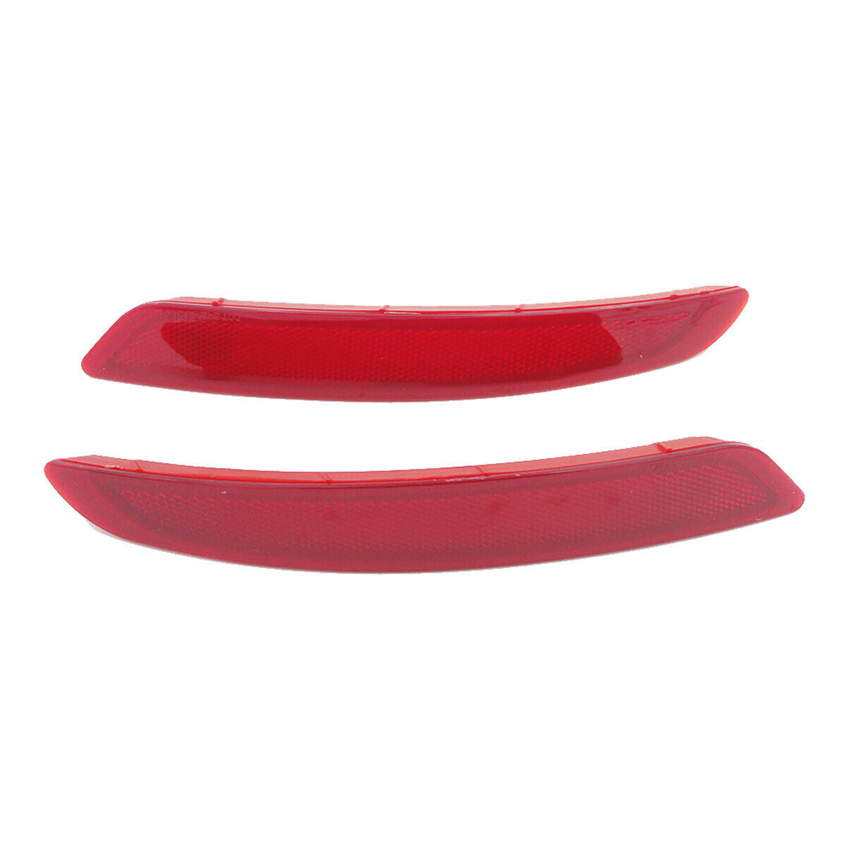 Red Lens Rear Bumper Reflector Lights L+R Pair for Ford Fiesta sedan 2013-2015