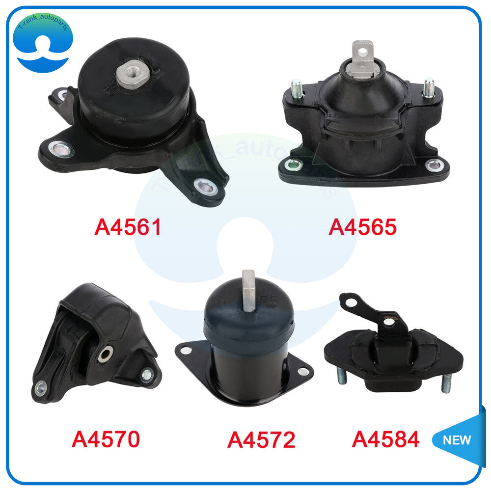 For 2008-2011 for Honda Accord 2.4L 5Pcs Front  Right Motor  Trans Mount Set