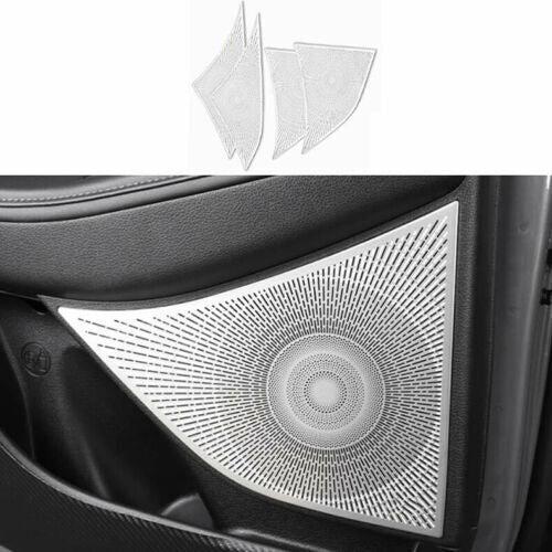 for Hyundai Sonata 2020-2023 Matte Silver Inner Door Speaker Horn Cover Trims 4P