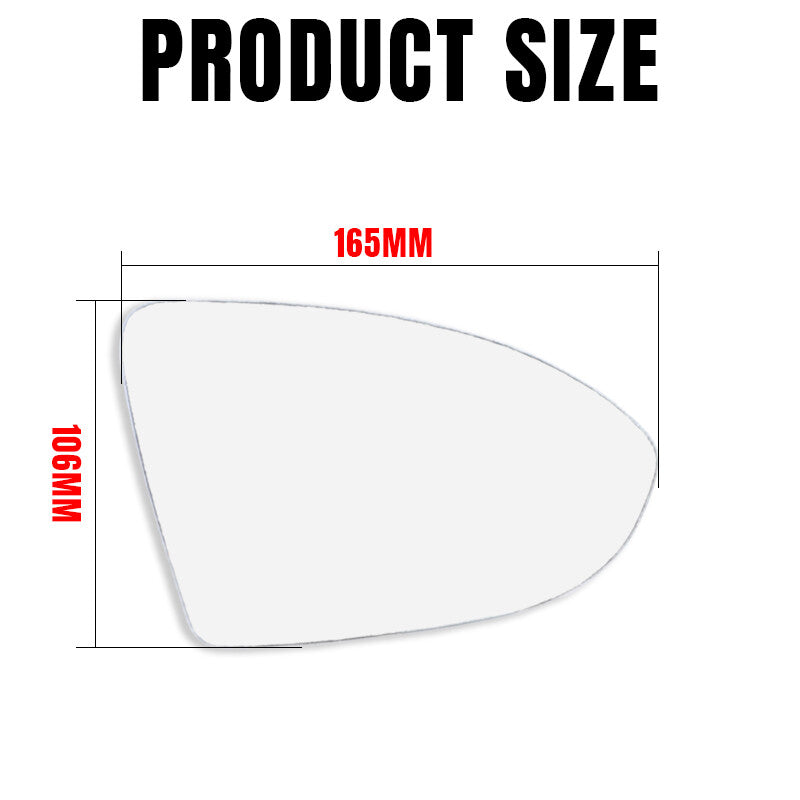 Passenger Side Rearview Mirror Glass With Heated fits for VW for Golf MK7 2013-2018