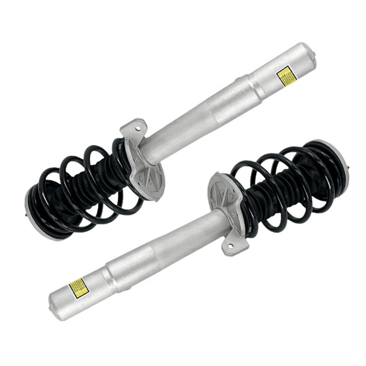 A pair of front shock absorber strut assemblies (EDC) suitable for BMW E65, E66, E67, 740i, 750i, and 760i (2001-08-)