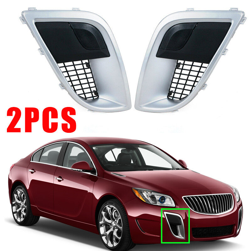 1 Pair For 2012-2017 for Buick Regal GS Front Bumper Fog Light Lamp Frame Lid Bezel