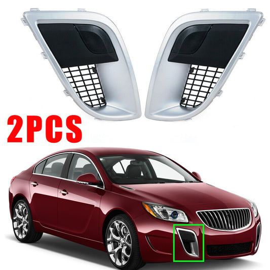 1 Pair For 2012-2017 for Buick Regal GS Front Bumper Fog Light Lamp Frame Lid Bezel