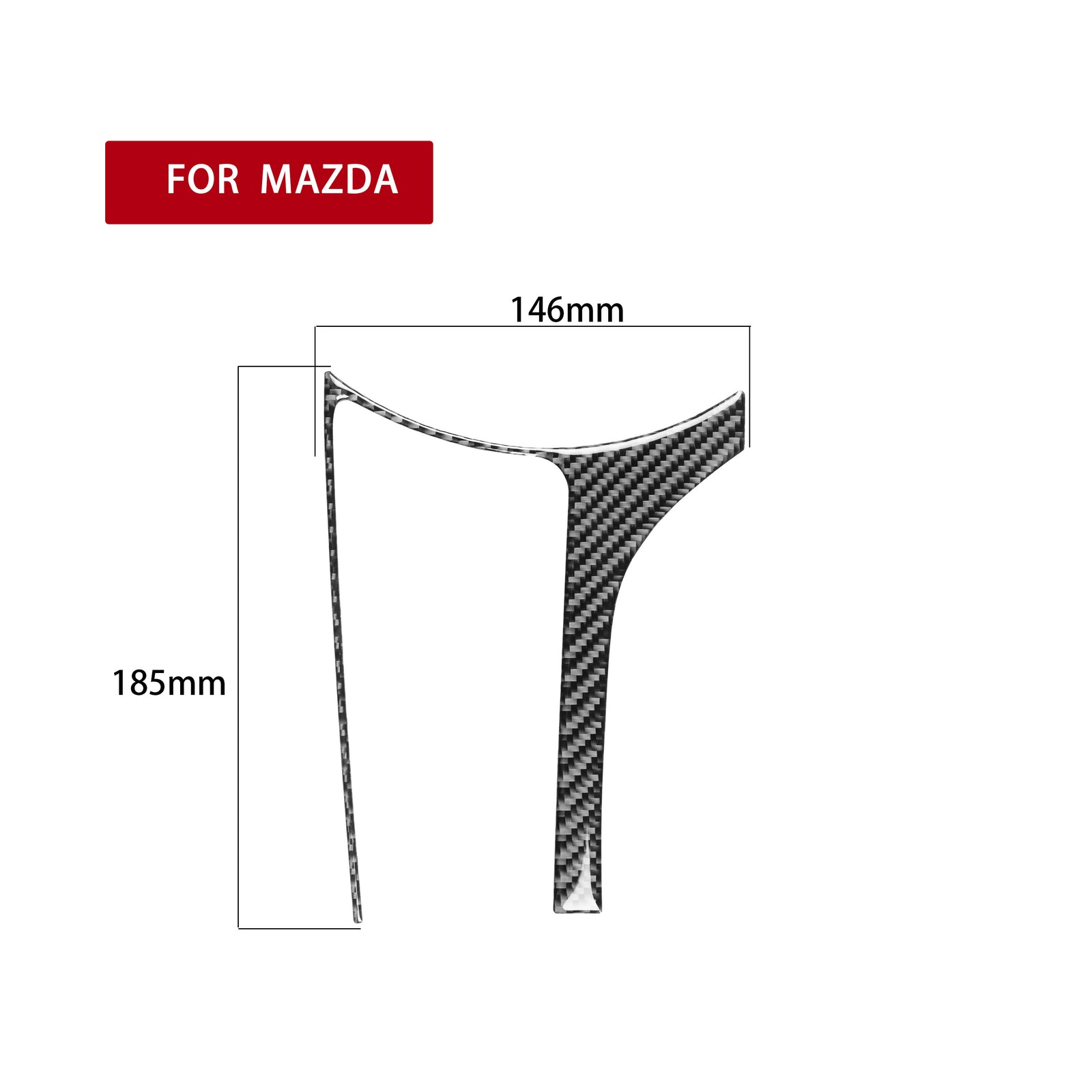 Carbon Fiber Interior Multimedia Box Frame Cover Trim for Mazda MX-5 2016-2020