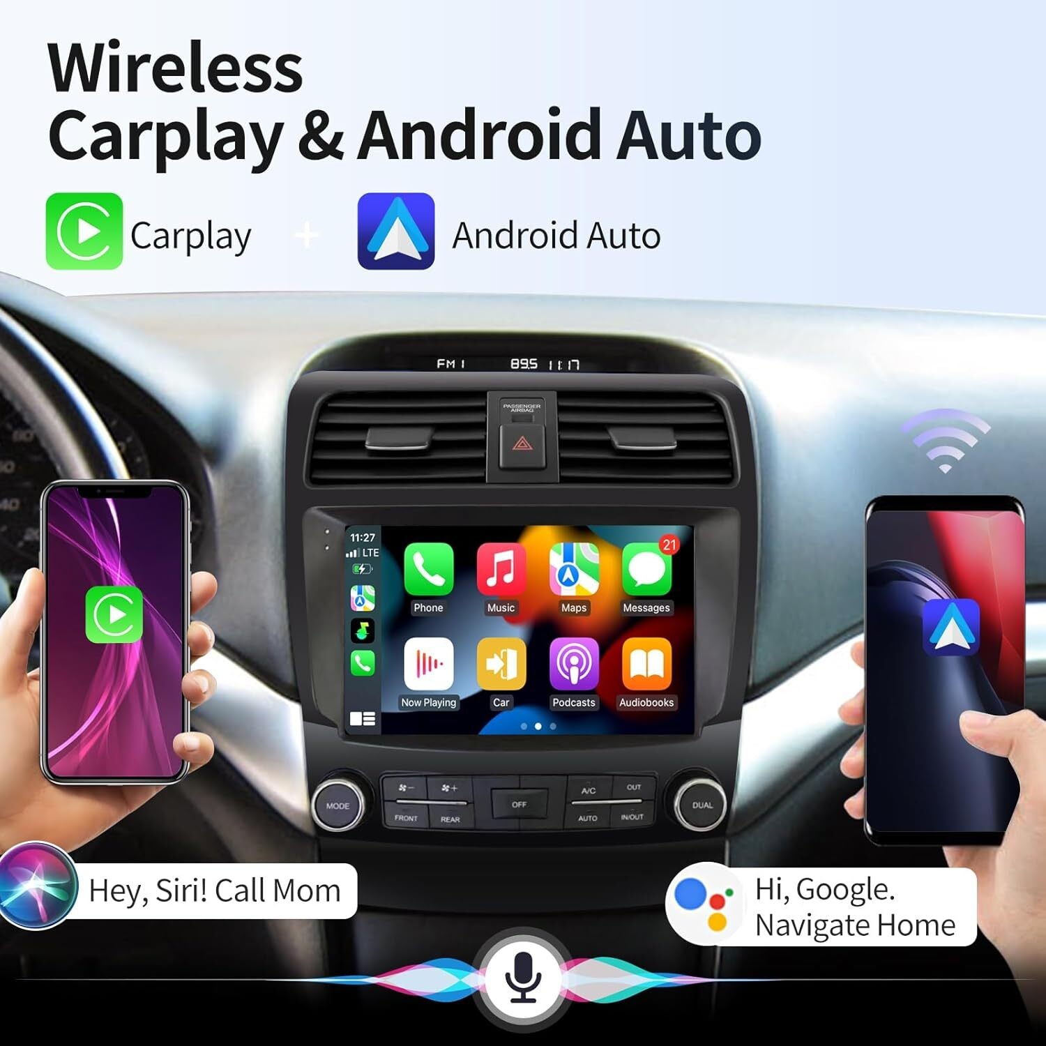 Car Radio for Acura TSX 2004-2008 Stereo Receiver Touch Screen Carplay Android