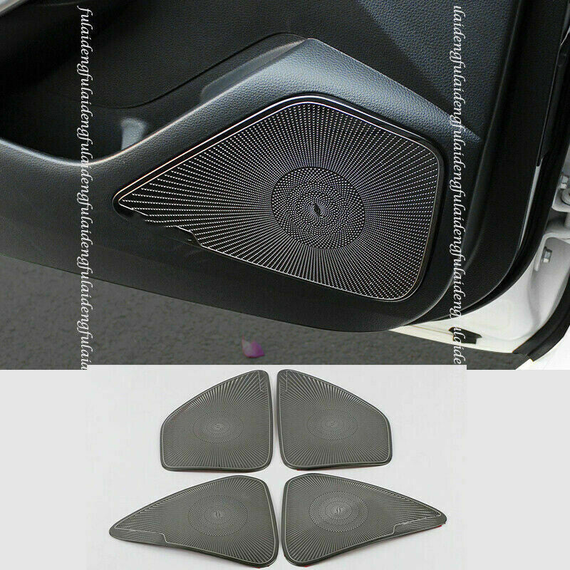 4P for Toyota for Corolla 2019-2023 Black Inner Door Loudspeaker Cover Molding Trims