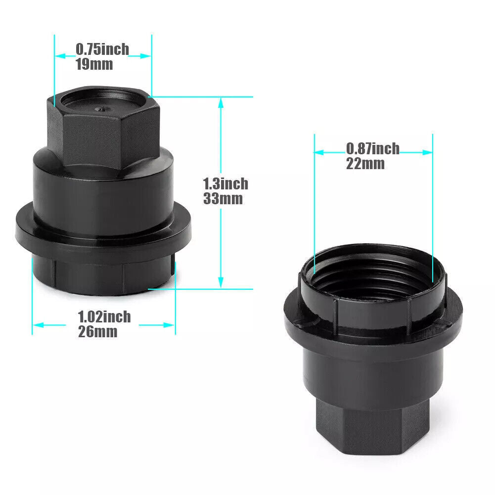 Sst of 20 Black Lug Nut Cap 15661036 for Jimmy Sonama for Chevrolet S10 new