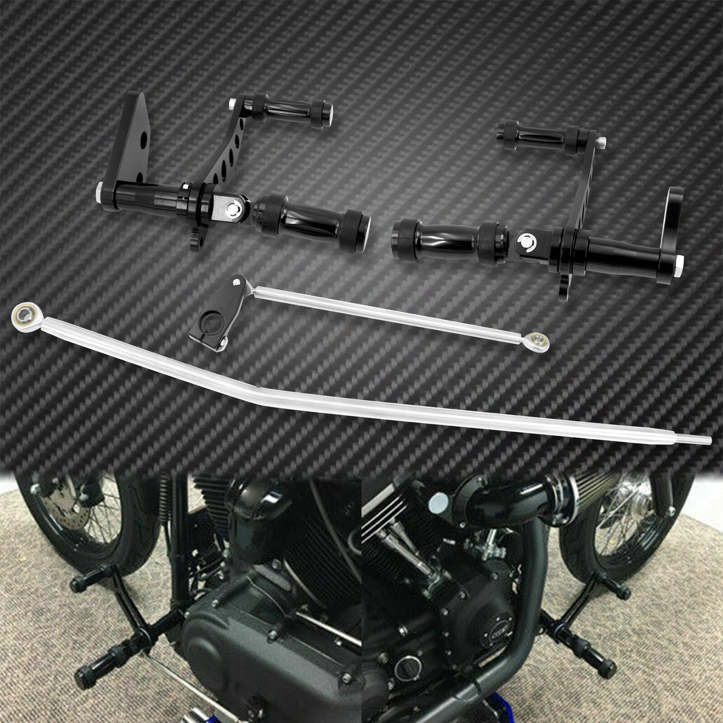 Aluminum Forward Controls Fit for Harley Dyna Low Rider Street Bob 2006-2017