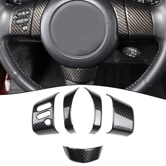 Steering Wheel ABS Carbon Fiber Cover Trim Bezel for Toyota FJ Cruiser 2007-21
