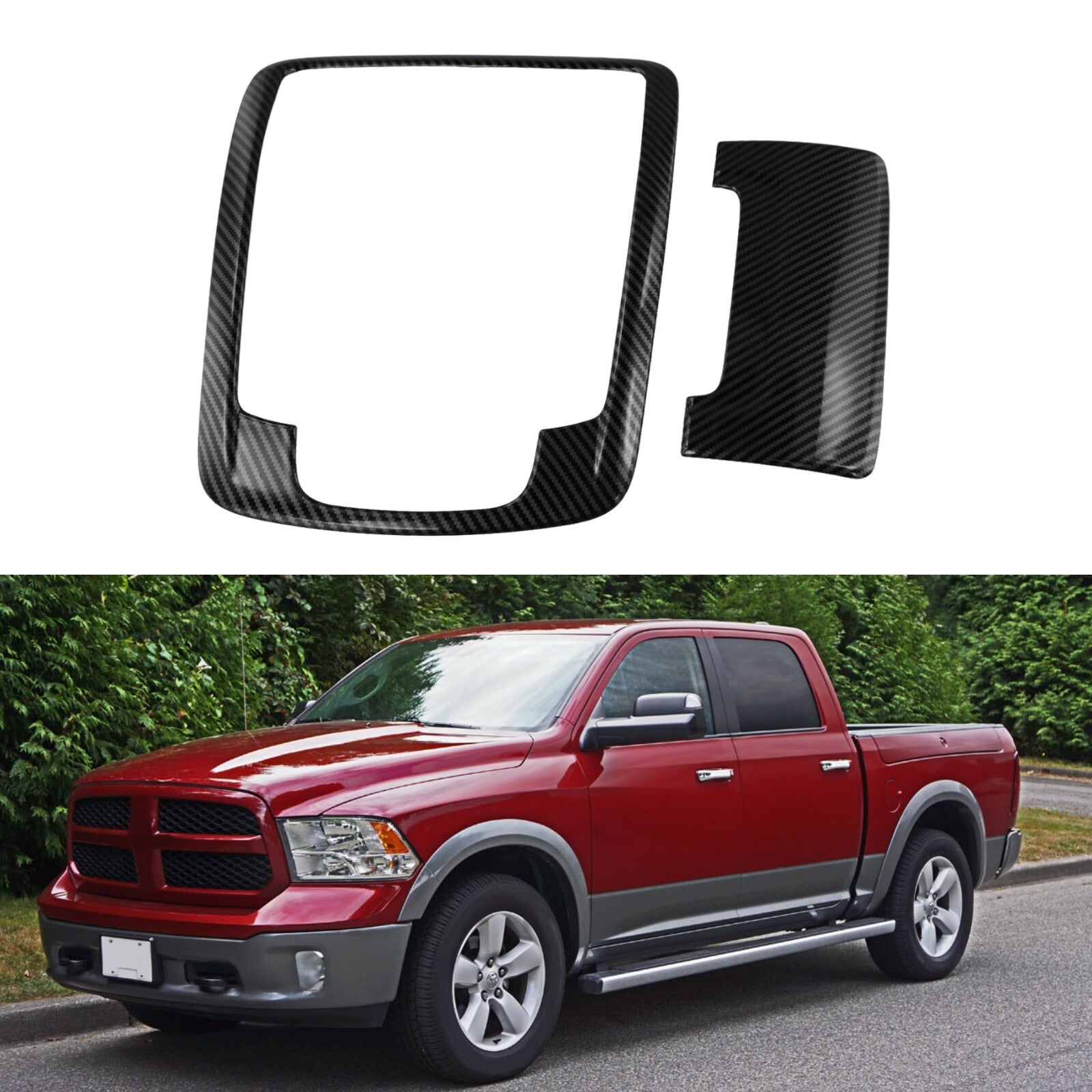 Interior Front Reading Light Frame Trim Cover Decor for Dodge 1500 2018-2023