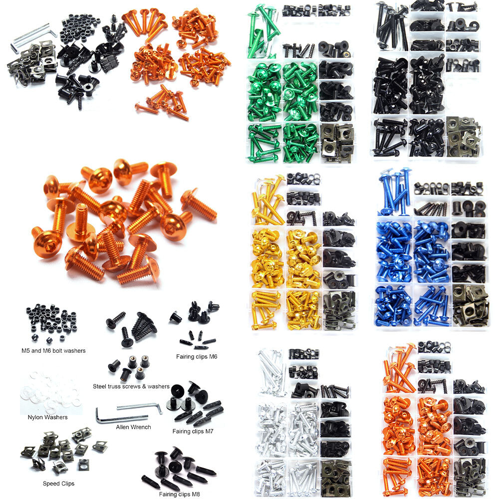 Motorcycle Complete Fairing Bolts Nuts Bodywork Screws Kit for Ducati 749 999