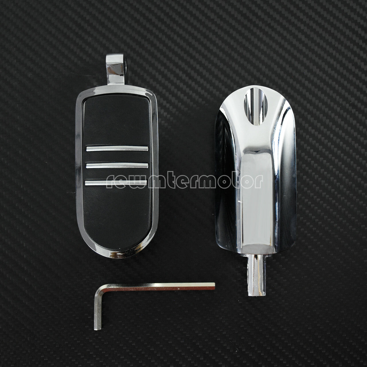 Chrome Streamline Rear Front Foot Peg Fit for Harley Touring Sportster 883 1200