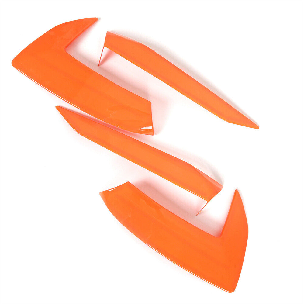 for Chevrolet for Corvette C8 2020-24 Side Fender Vent Door Handle Trim ABS Orange¡Á4