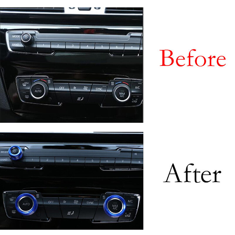 3-Pack Blue Aluminum AC Knife Protector Covers for BMW F20, F21, F22, F23