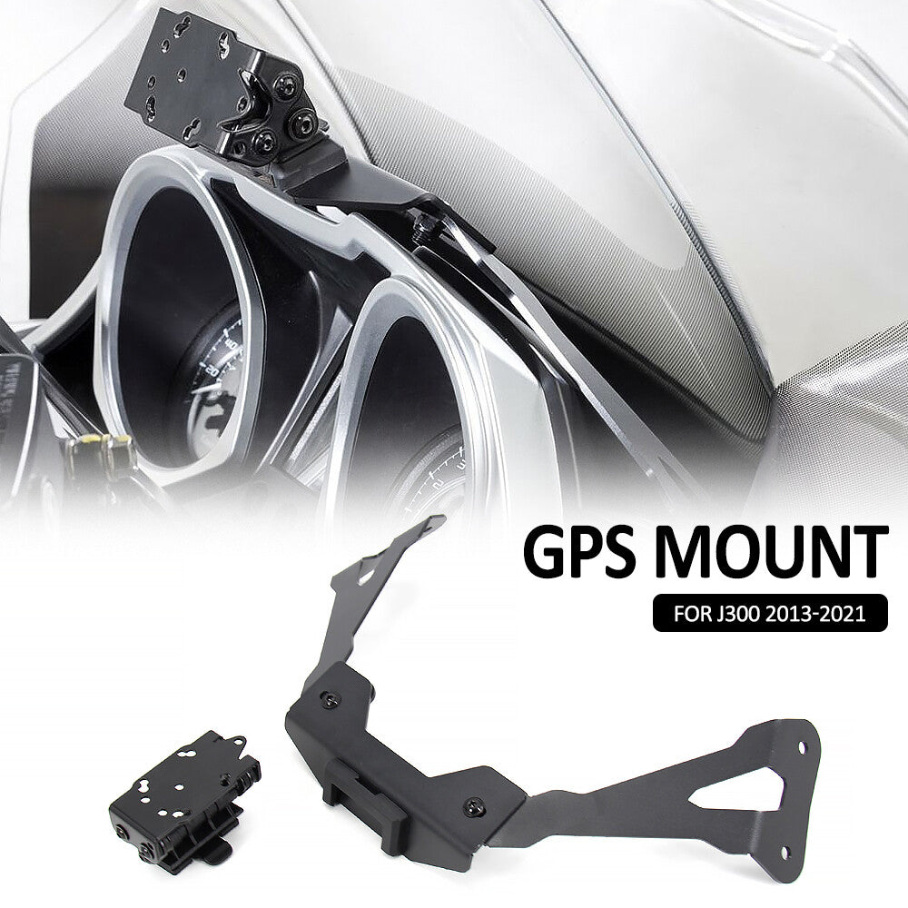Phone Navigation GPS Plate Bracket Adapt Holder Kit for Kawasaki J300 2013-2021