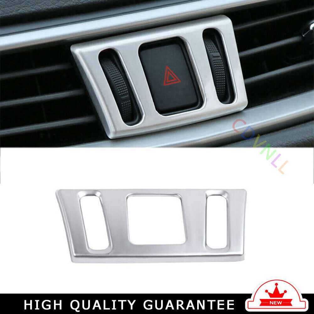 One-Click Startup Frame Cover Trim Fit for Nissan Murano 2015-2021 Silver Matte