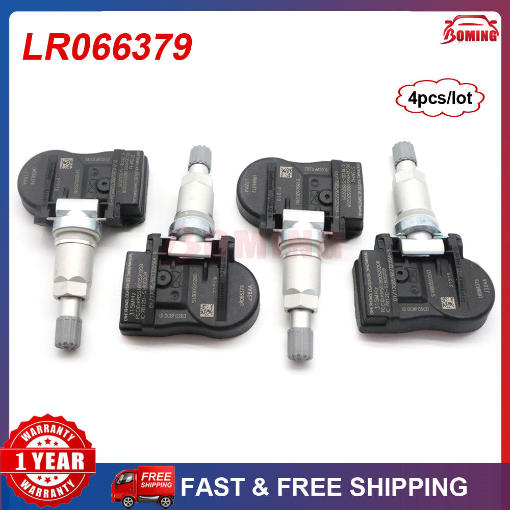 4x Tire Pressure Sensor LR066379 for Land Rover for Range Rover for Jaguar XJ XF 315MHz
