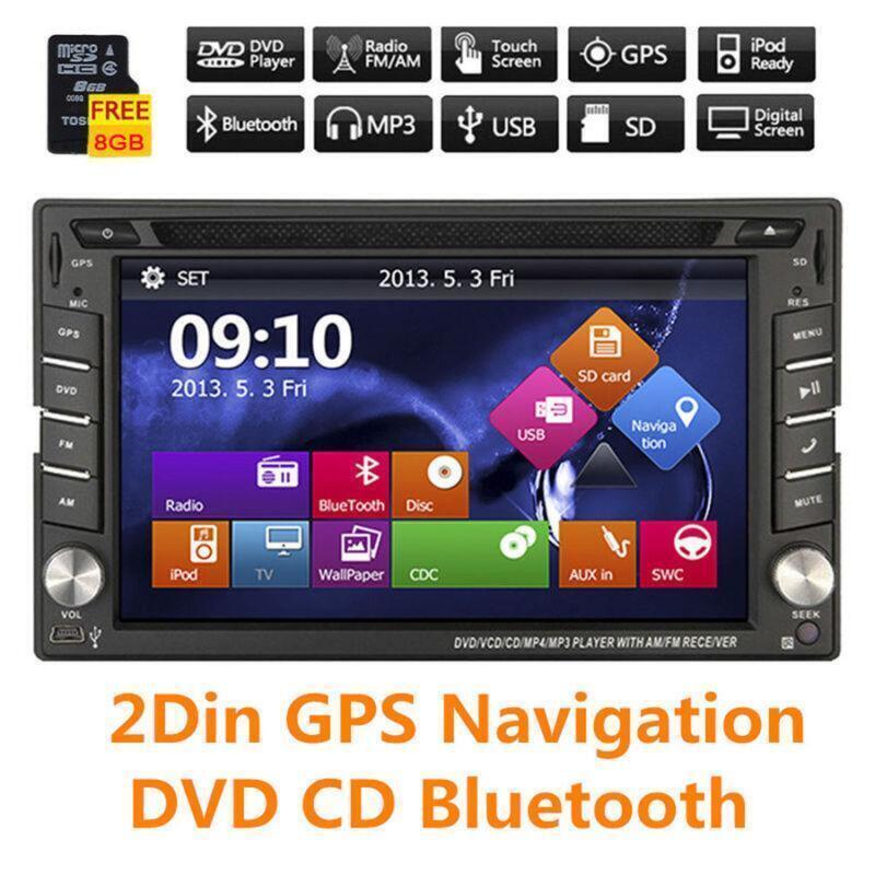 Auto Stereo DVD CD Player Bluetooth Auto Radio 6.2 GPS Navigation Double 2Din