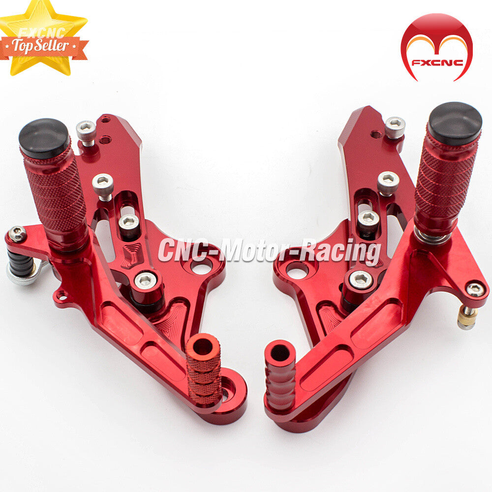 for Honda MSX125 Grom 2017 - 2020 2021, red adjustable rear wheel spikes.